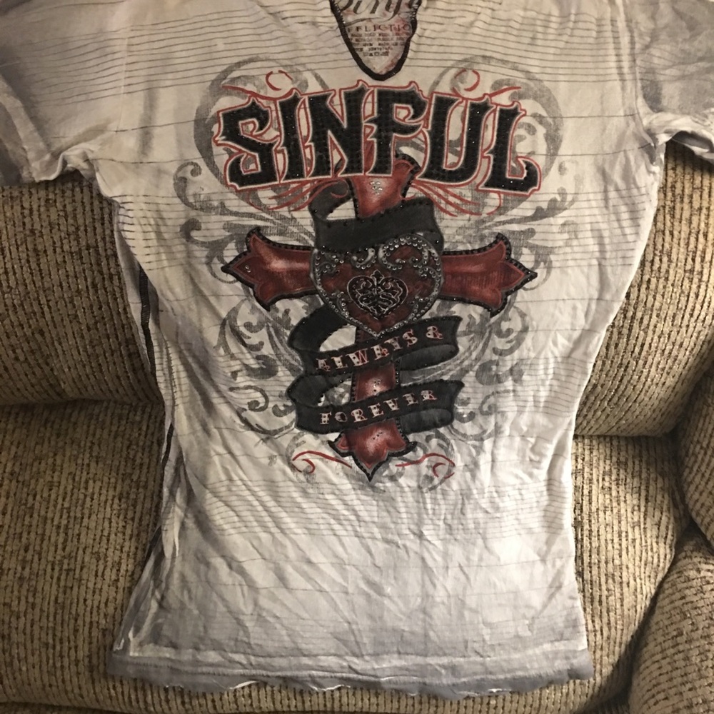Sinful Affliction Shirt sized small